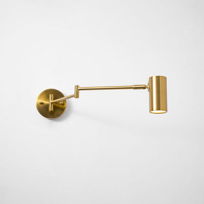 Adjustable Swing Arm Wall Sconce with LED Light and Modern Design