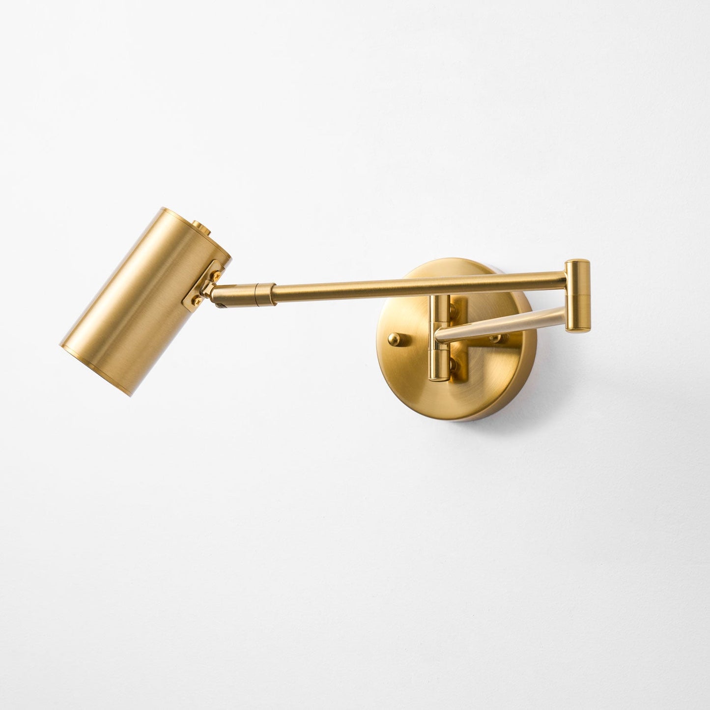 Adjustable Swing Arm Wall Sconce with LED Light and Modern Design