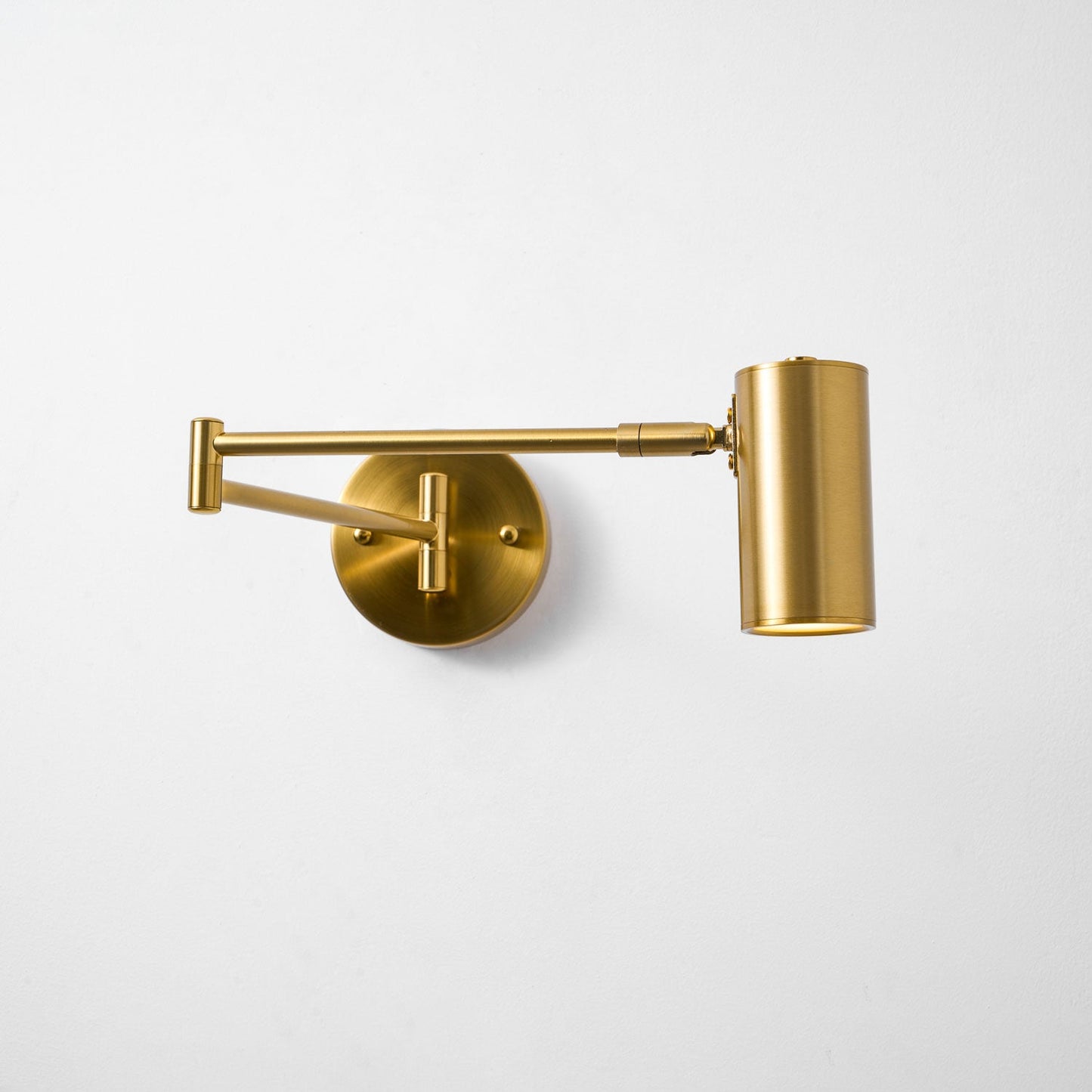 Adjustable Swing Arm Wall Sconce with LED Light and Modern Design