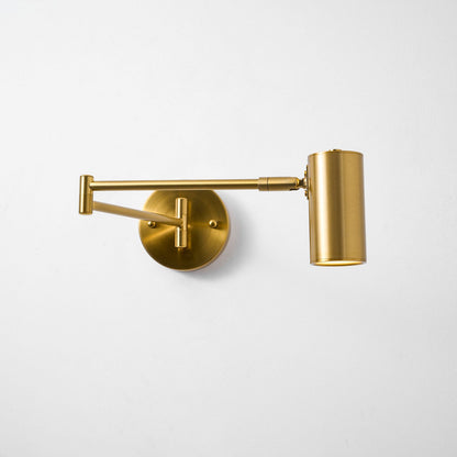 Adjustable Swing Arm Wall Sconce with LED Light and Modern Design