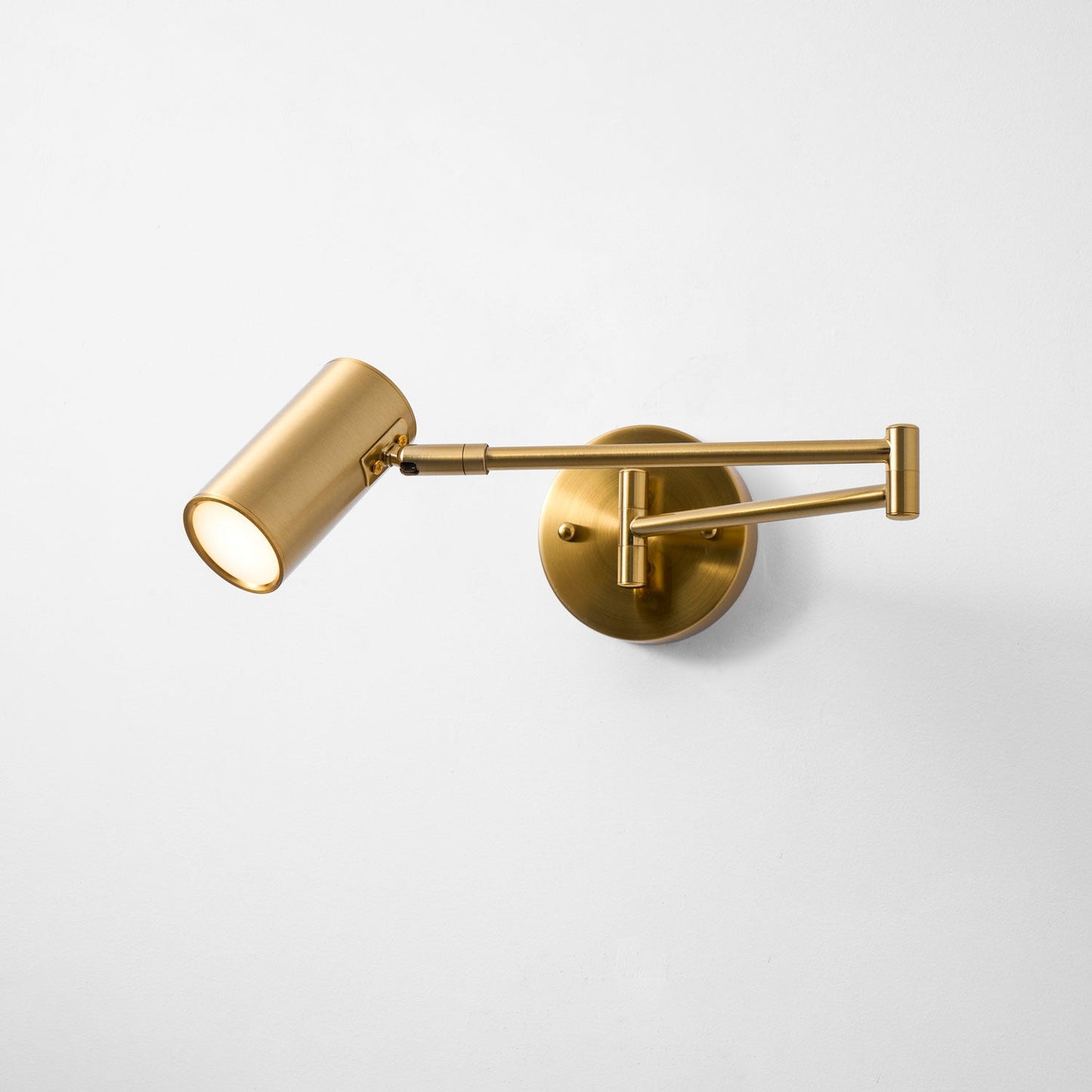 Adjustable Swing Arm Wall Sconce with LED Light and Modern Design