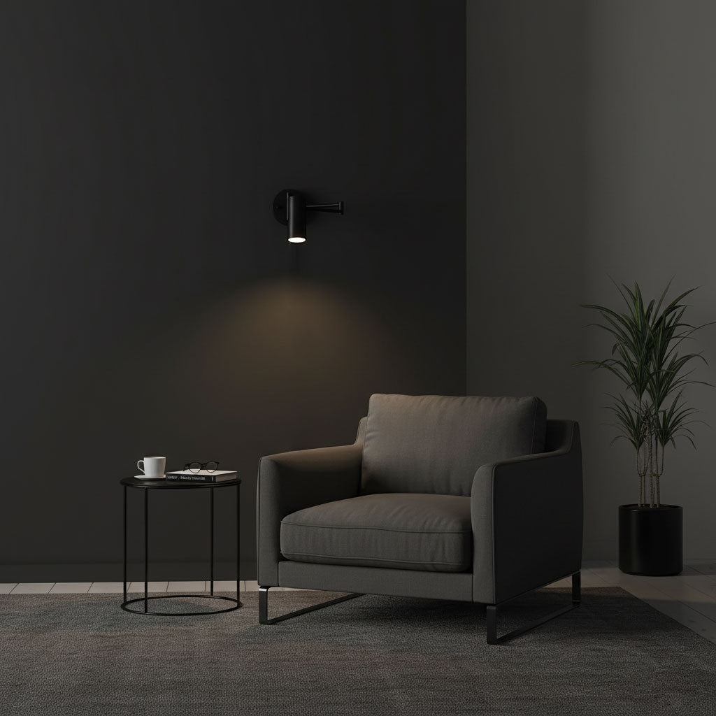 Adjustable Swing Arm Wall Sconce with LED Light and Modern Design