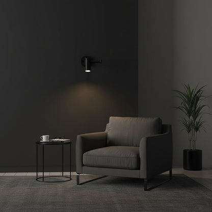 Adjustable Swing Arm Wall Sconce with LED Light and Modern Design