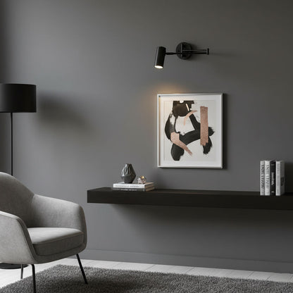 Adjustable Swing Arm Wall Sconce with LED Light and Modern Design