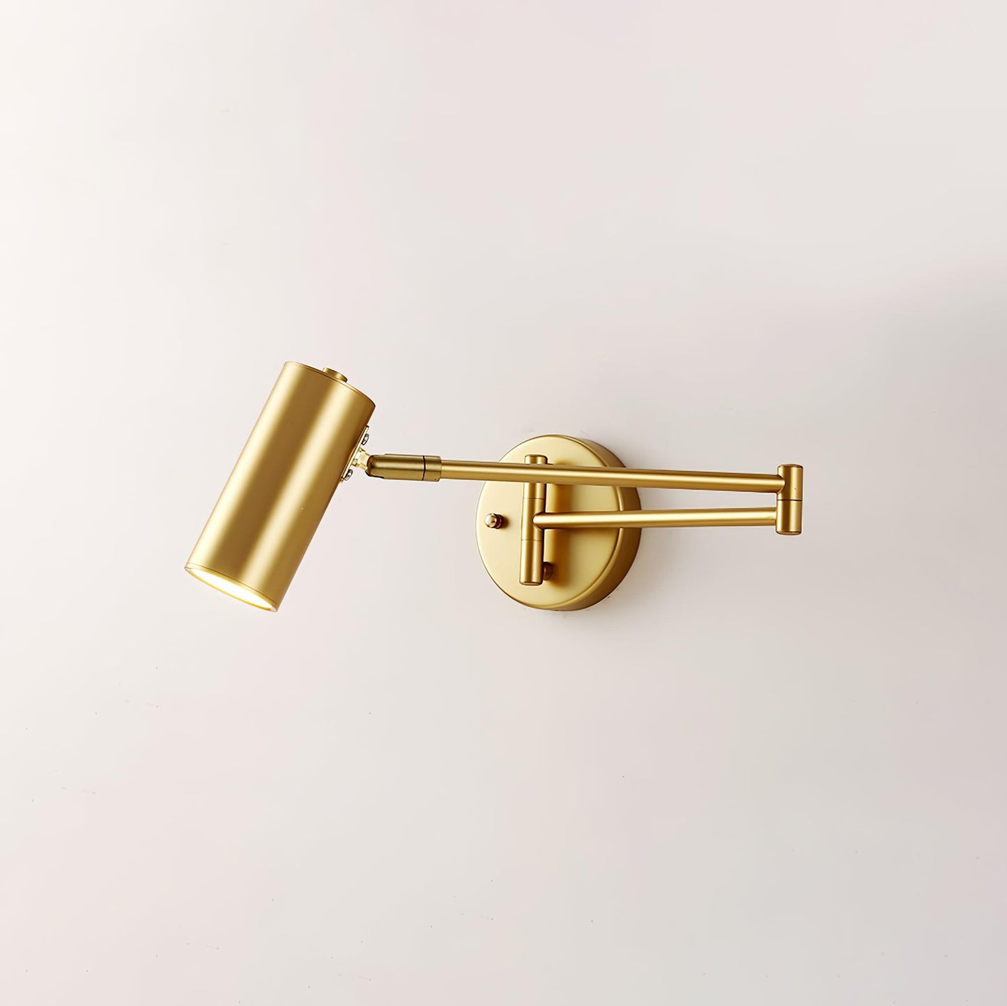 Adjustable Swing Arm Wall Sconce with LED Light and Modern Design
