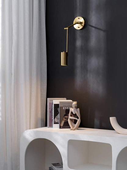 Adjustable Swing Arm Wall Sconce with LED Light and Modern Design