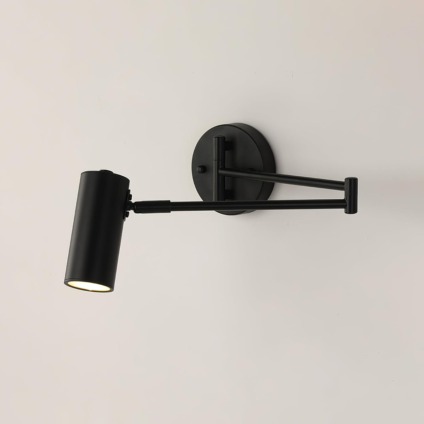 Adjustable Swing Arm Wall Sconce with LED Light and Modern Design
