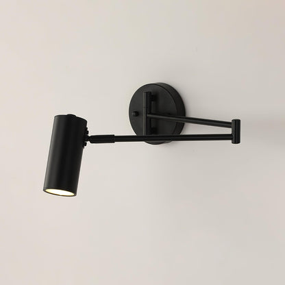Adjustable Swing Arm Wall Sconce with LED Light and Modern Design