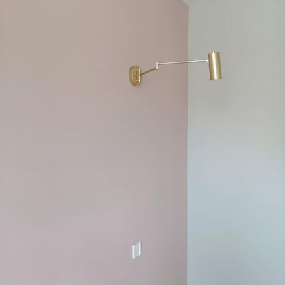 Adjustable Swing Arm Wall Sconce with LED Light and Modern Design
