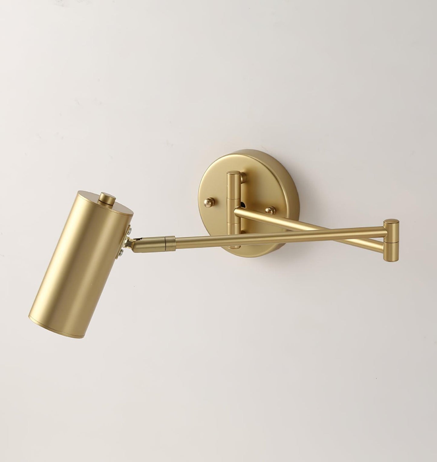 Adjustable Swing Arm Wall Sconce with LED Light and Modern Design