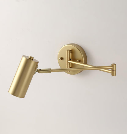 Adjustable Swing Arm Wall Sconce with LED Light and Modern Design