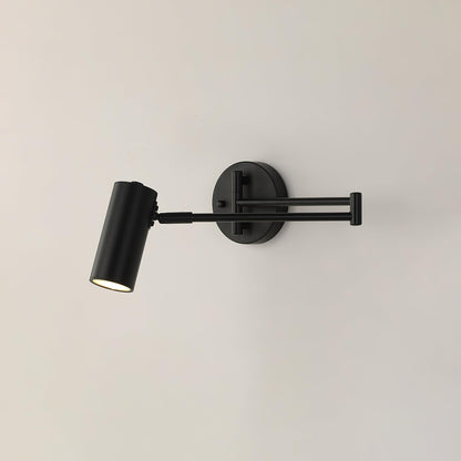 Adjustable Swing Arm Wall Sconce with LED Light and Modern Design