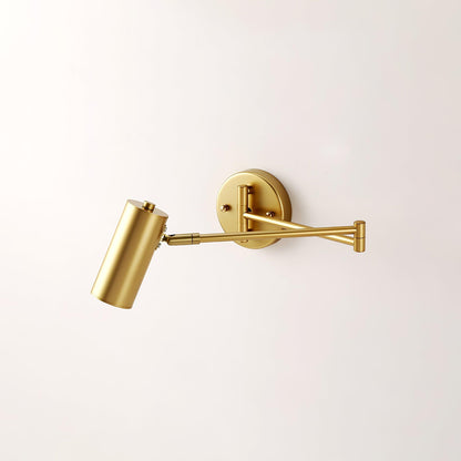 Adjustable Swing Arm Wall Sconce with LED Light and Modern Design