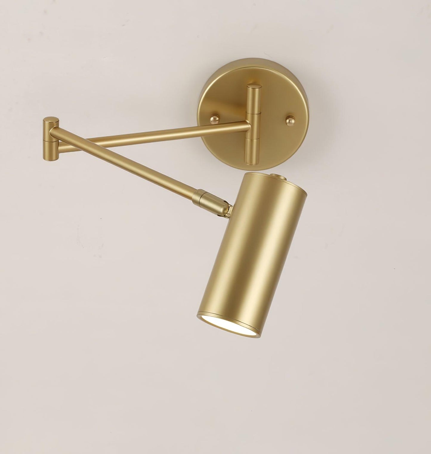 Adjustable Swing Arm Wall Sconce with LED Light and Modern Design