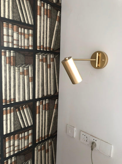 Adjustable Swing Arm Wall Sconce with LED Light and Modern Design