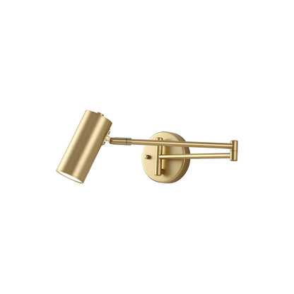 Adjustable Swing Arm Wall Sconce with LED Light and Modern Design