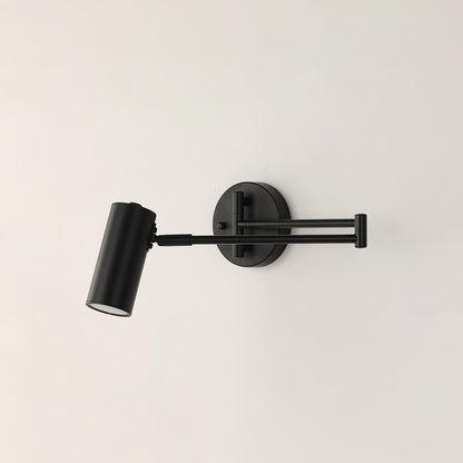 Adjustable Swing Arm Wall Sconce with LED Light and Modern Design