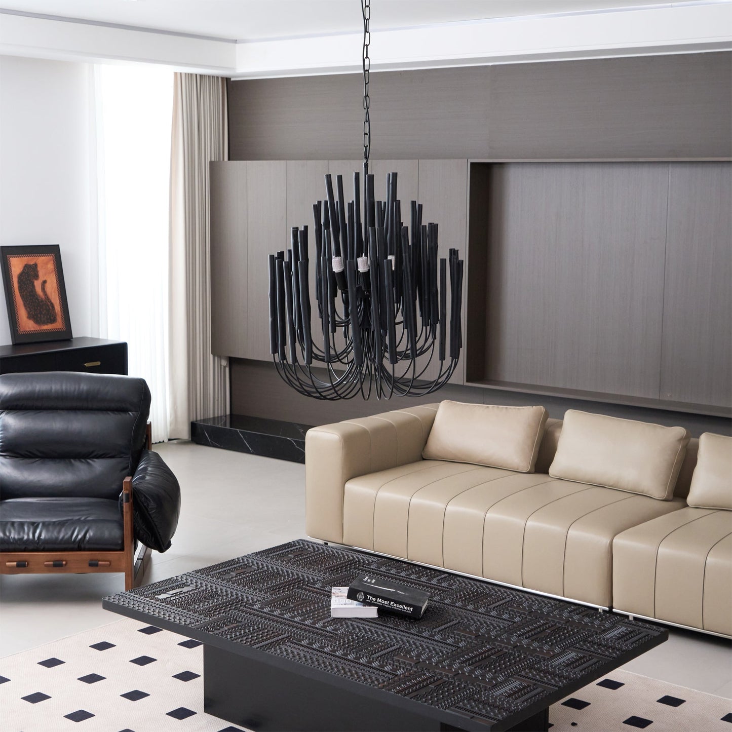 Swinton Crystal Chandelier - Elegant Lighting, Adjustable Height