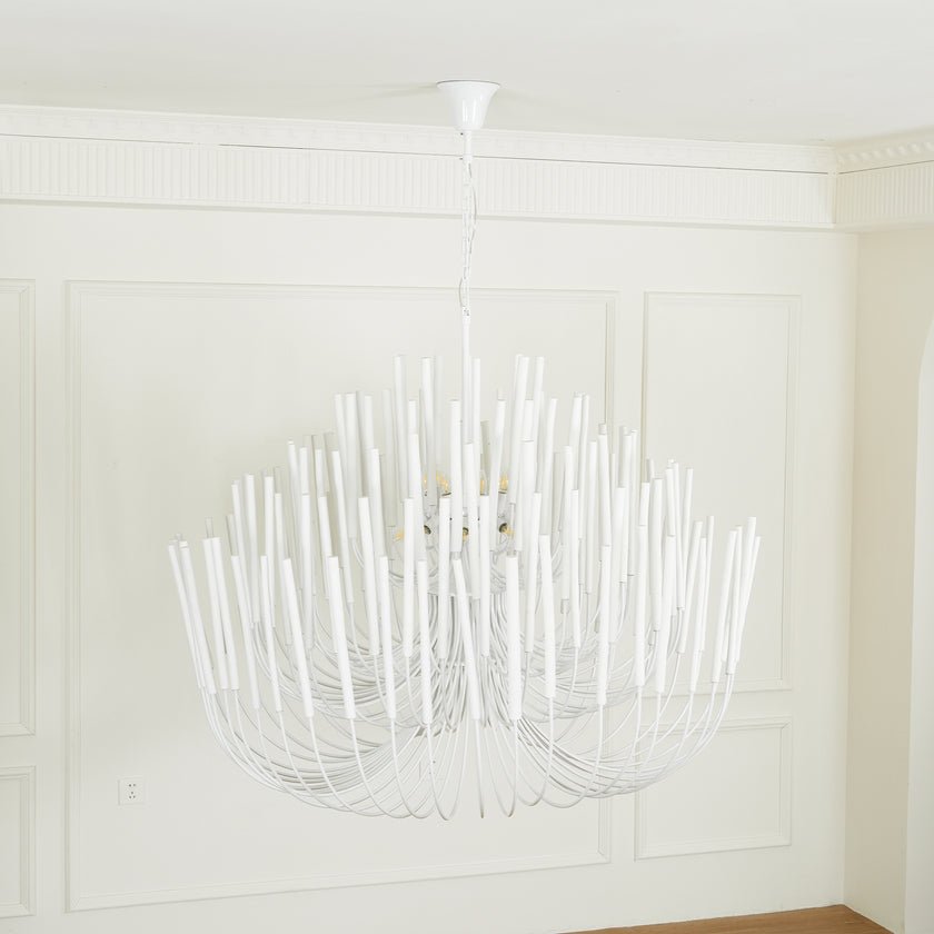 Swinton Crystal Chandelier - Elegant Lighting, Adjustable Height