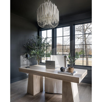 Swinton Crystal Chandelier - Elegant Lighting, Adjustable Height