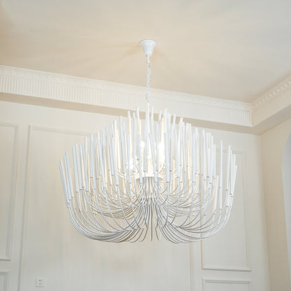 Swinton Crystal Chandelier - Elegant Lighting, Adjustable Height