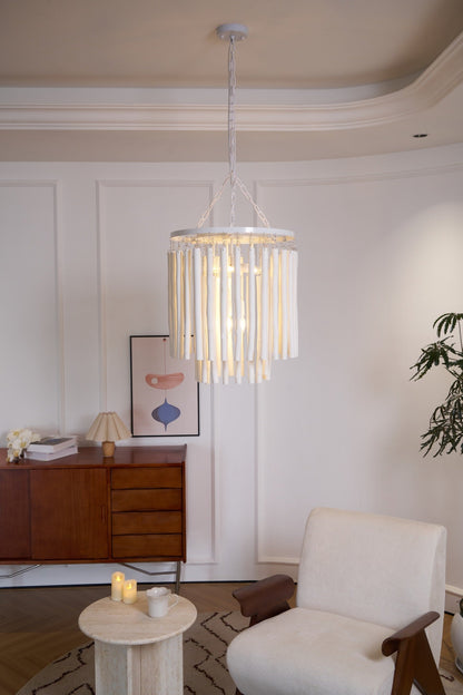 Swinton Crystal Chandelier - Elegant Lighting, Adjustable Height