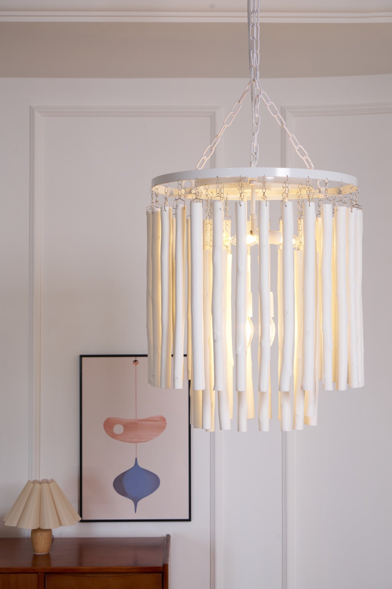 Swinton Crystal Chandelier - Elegant Lighting, Adjustable Height