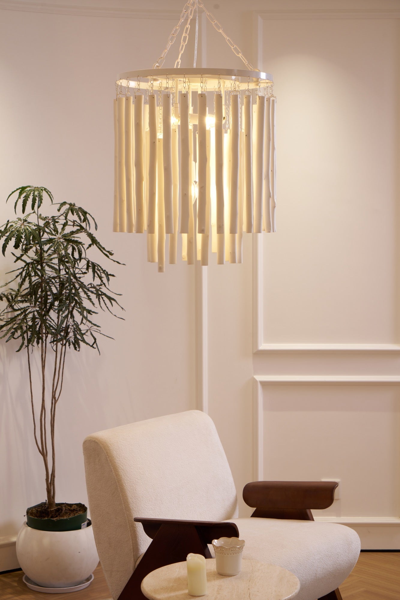 Swinton Crystal Chandelier - Elegant Lighting, Adjustable Height