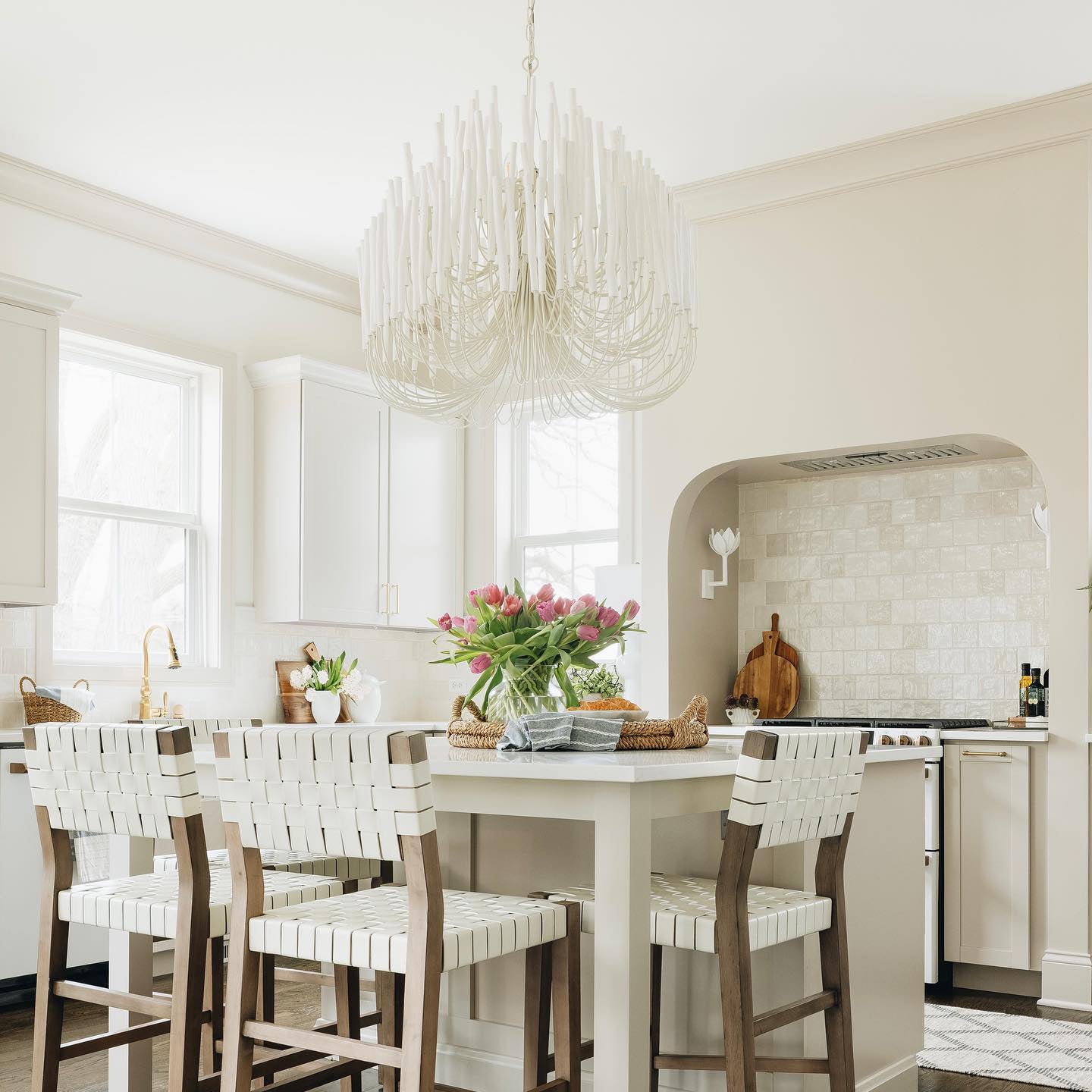 Swinton Crystal Chandelier - Elegant Lighting, Adjustable Height