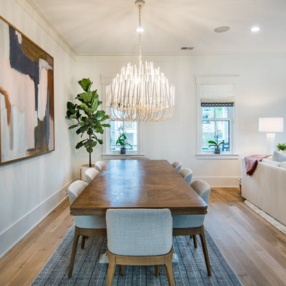 Swinton Crystal Chandelier - Elegant Lighting, Adjustable Height