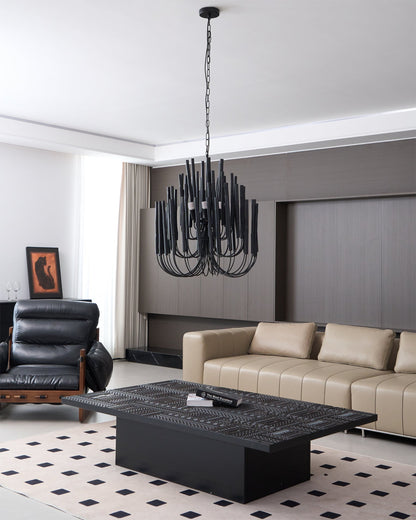 Swinton Crystal Chandelier - Elegant Lighting, Adjustable Height