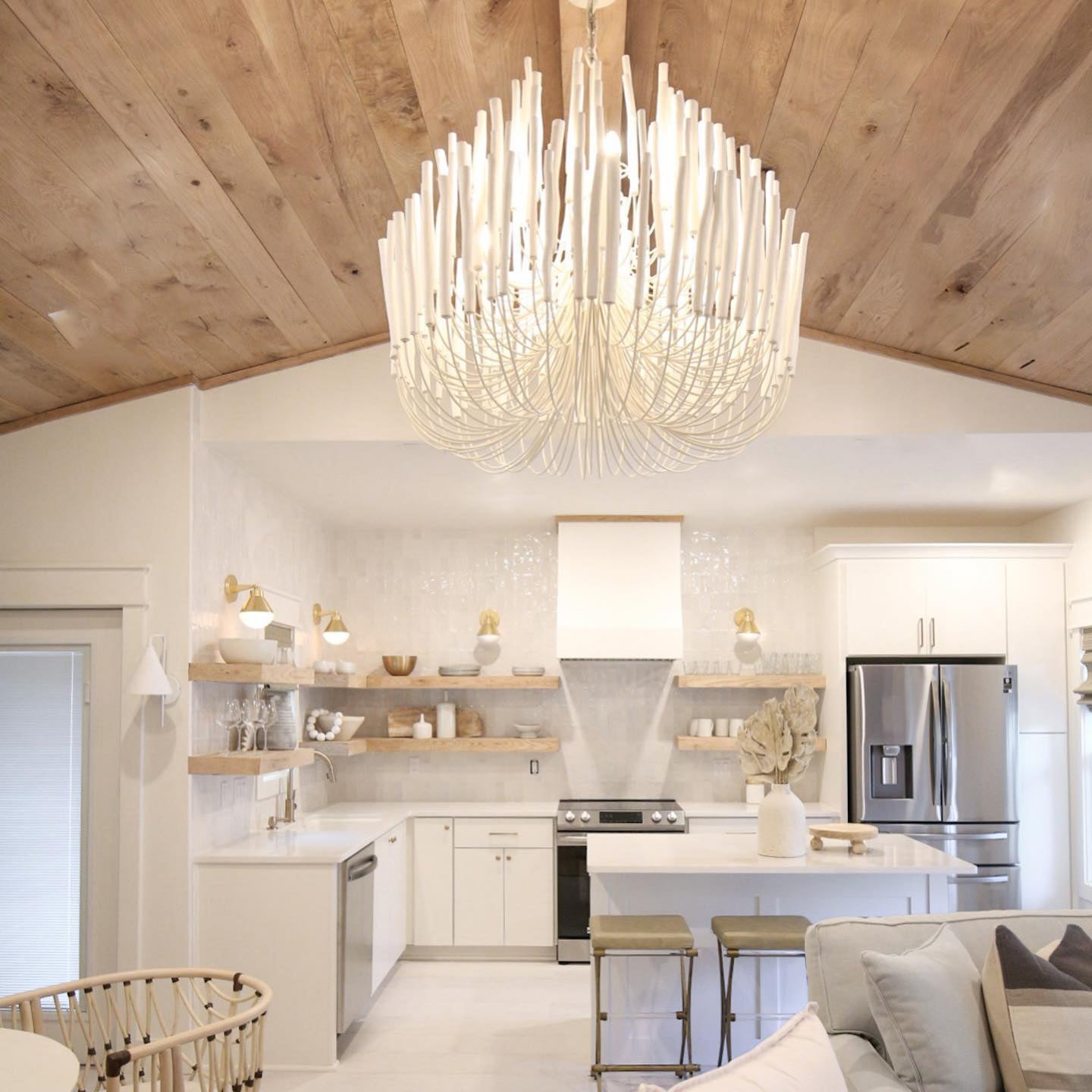 Swinton Crystal Chandelier - Elegant Lighting, Adjustable Height