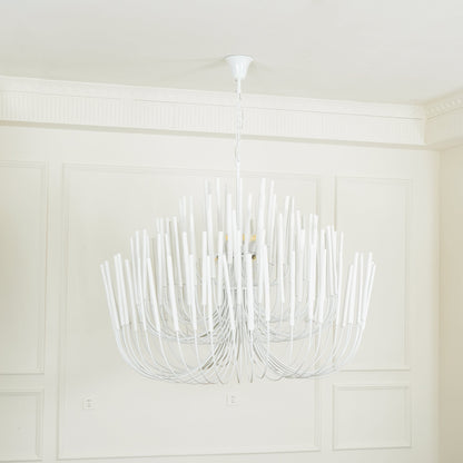 Swinton Crystal Chandelier - Elegant Lighting, Adjustable Height