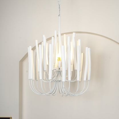Swinton Crystal Chandelier - Elegant Lighting, Adjustable Height