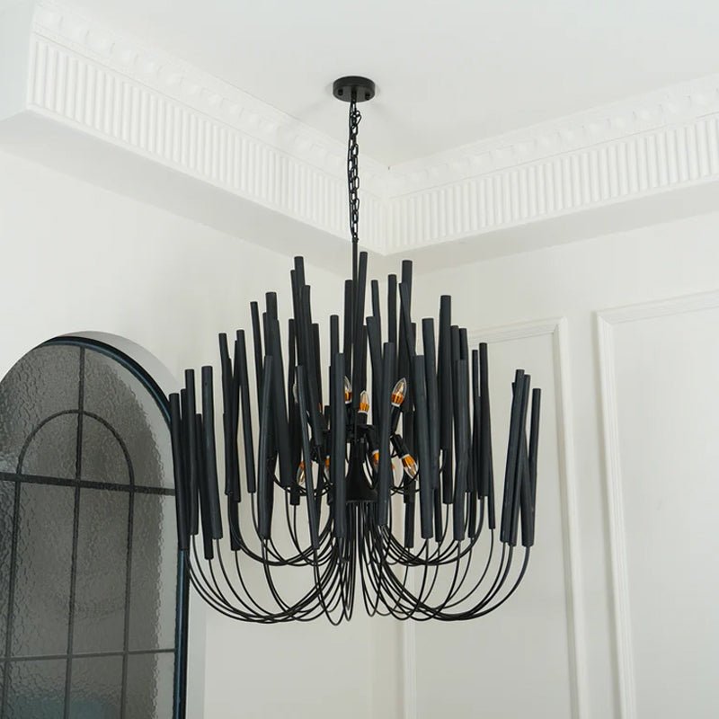 Swinton Crystal Chandelier - Elegant Lighting, Adjustable Height