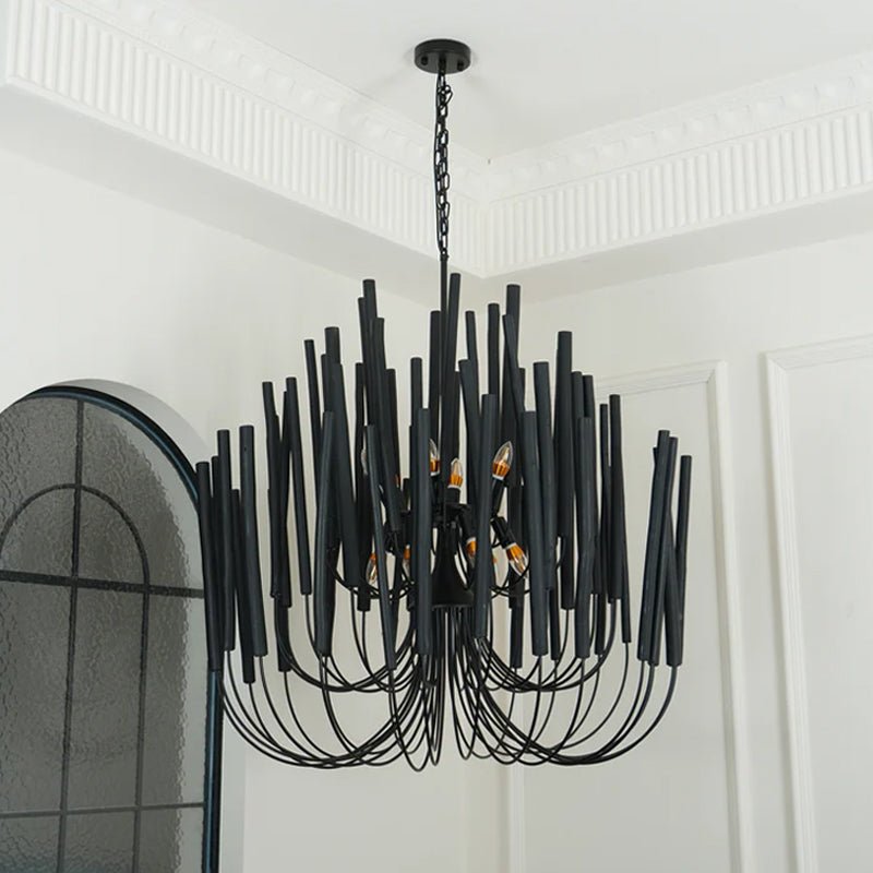 Swinton Crystal Chandelier - Elegant Lighting, Adjustable Height