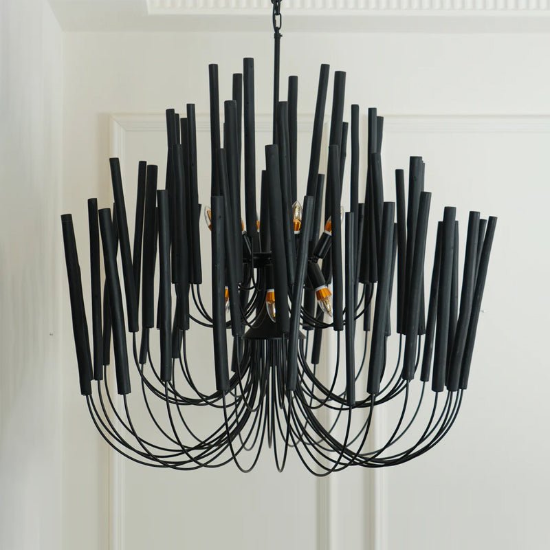 Swinton Crystal Chandelier - Elegant Lighting, Adjustable Height