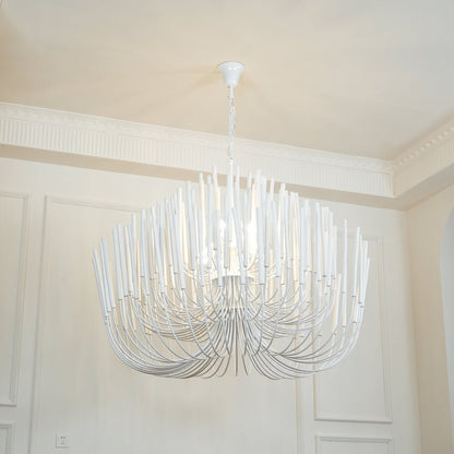 Swinton Crystal Chandelier - Elegant Lighting, Adjustable Height