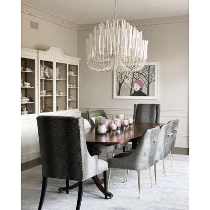 Swinton Crystal Chandelier - Elegant Lighting, Adjustable Height