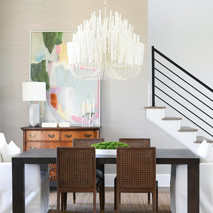 Swinton Crystal Chandelier - Elegant Lighting, Adjustable Height