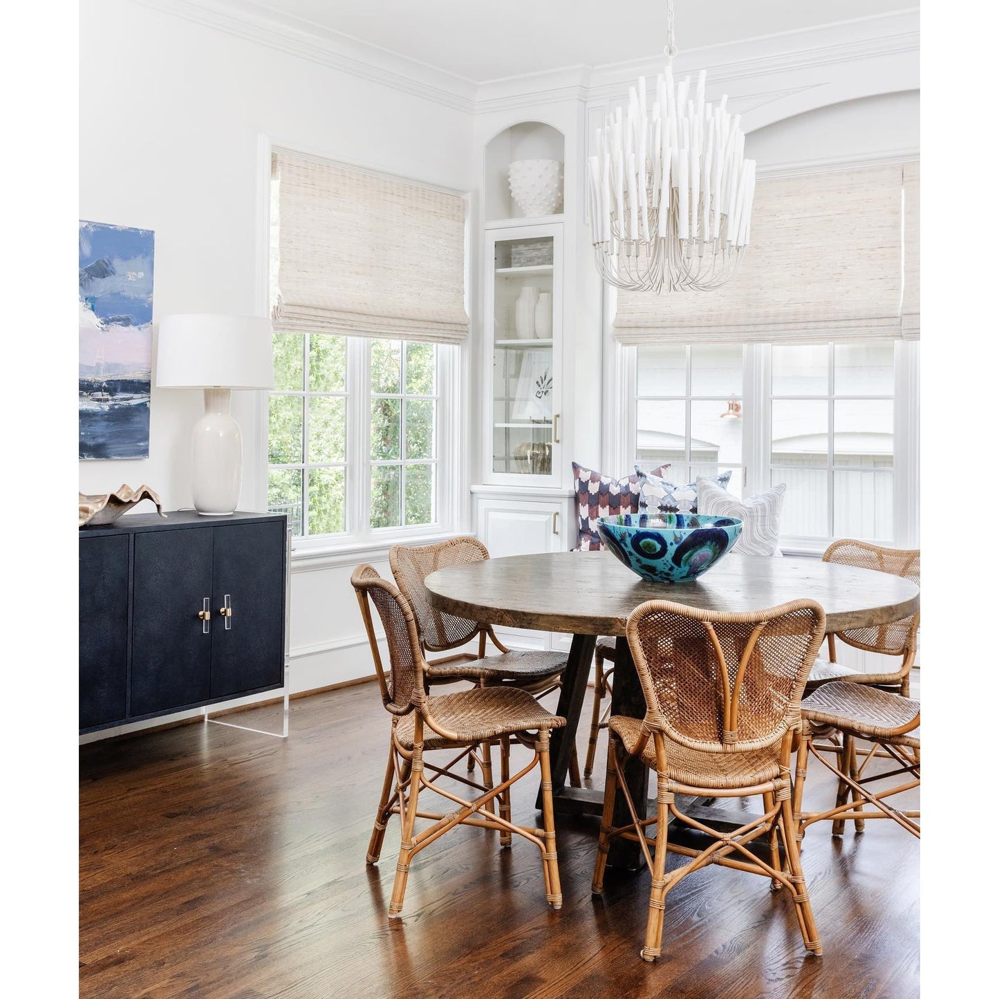 Swinton Crystal Chandelier - Elegant Lighting, Adjustable Height