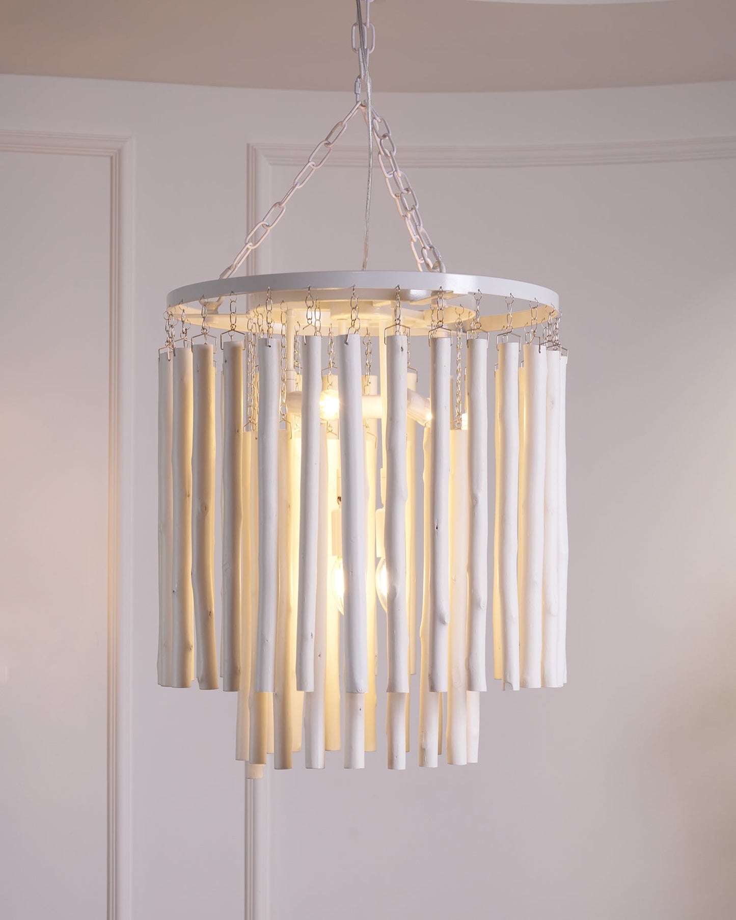 Swinton Crystal Chandelier - Elegant Lighting, Adjustable Height