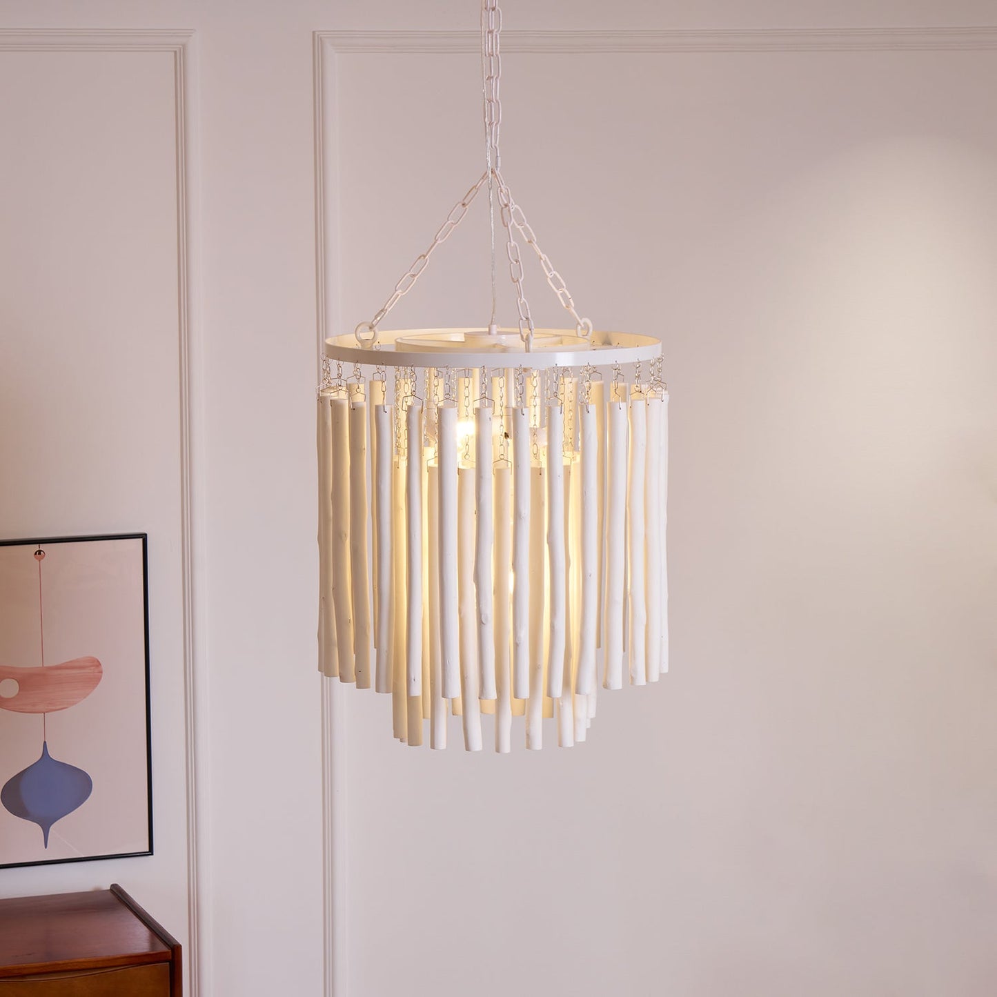 Swinton Crystal Chandelier - Elegant Lighting, Adjustable Height