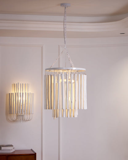 Swinton Crystal Chandelier - Elegant Lighting, Adjustable Height