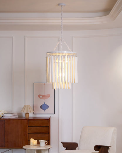 Swinton Crystal Chandelier - Elegant Lighting, Adjustable Height