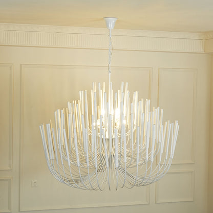 Swinton Crystal Chandelier - Elegant Lighting, Adjustable Height