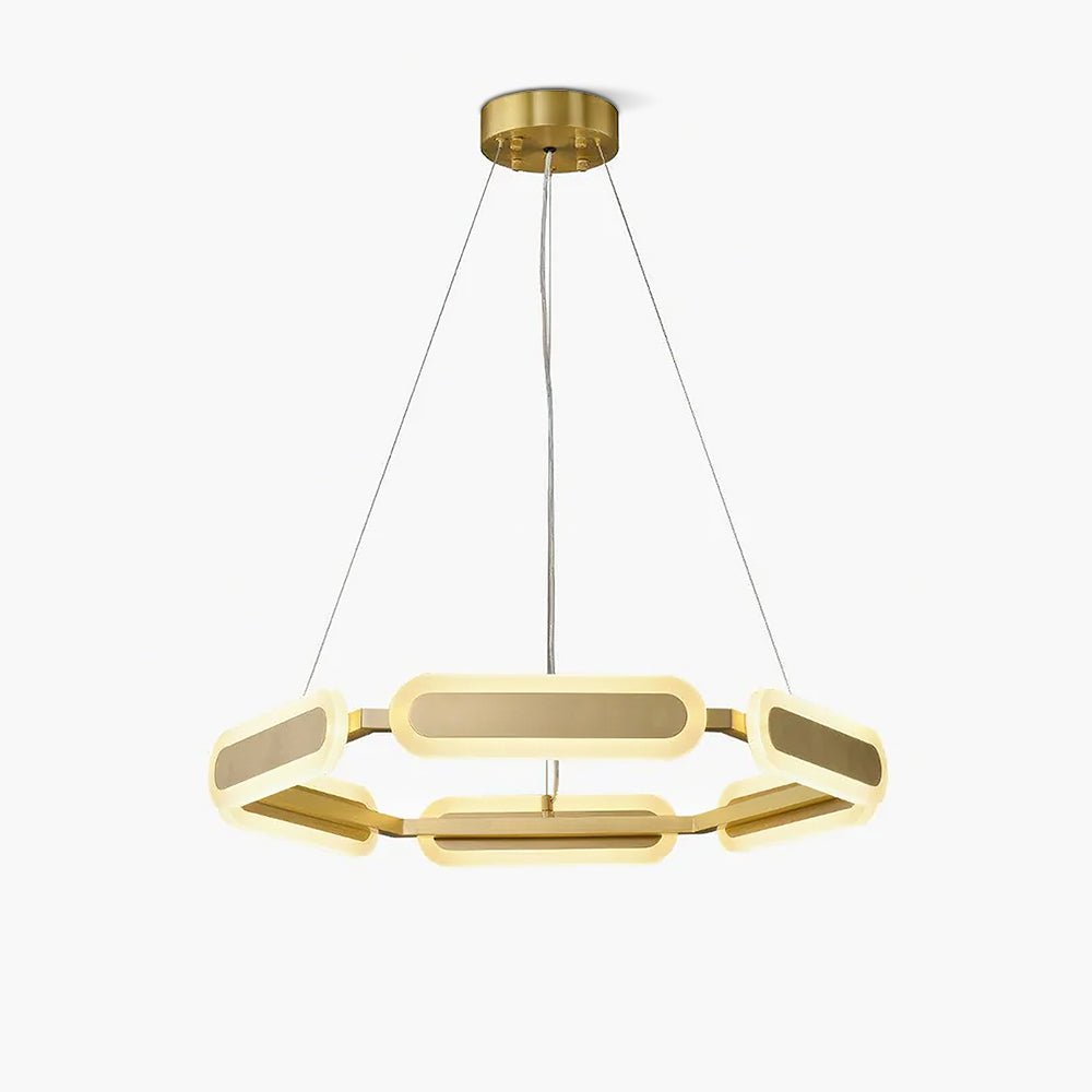 Elegant Swirl Chandelier - Contemporary Design with Adjustable Lightin