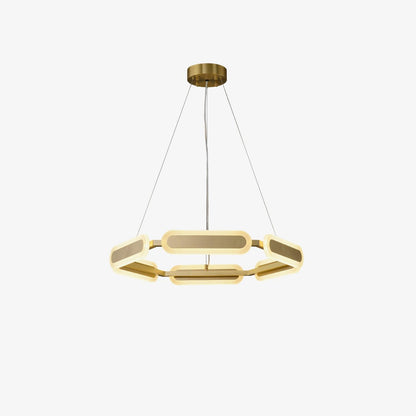 Elegant Swirl Chandelier - Contemporary Design with Adjustable Lightin