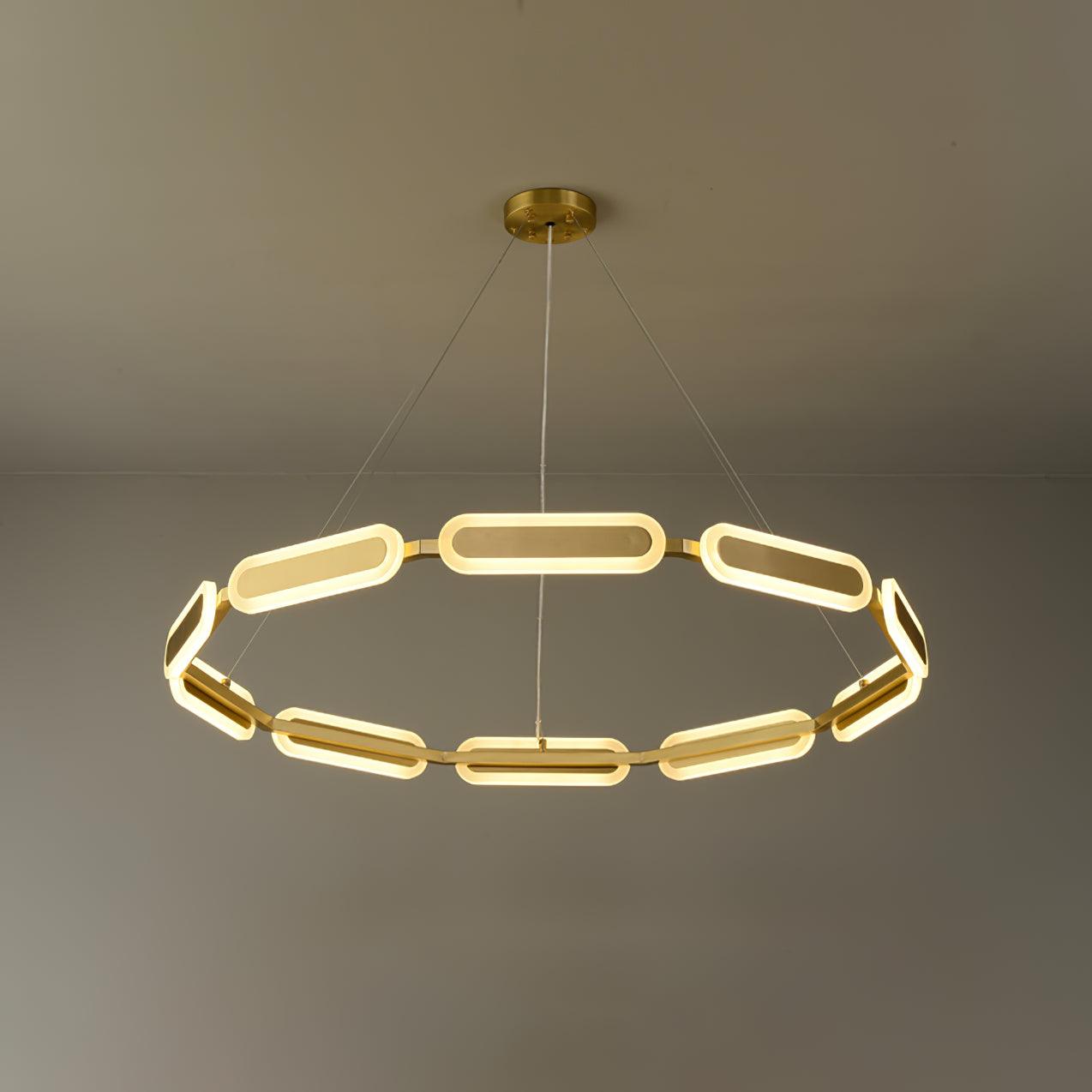 Elegant Swirl Chandelier - Contemporary Design with Adjustable Lightin