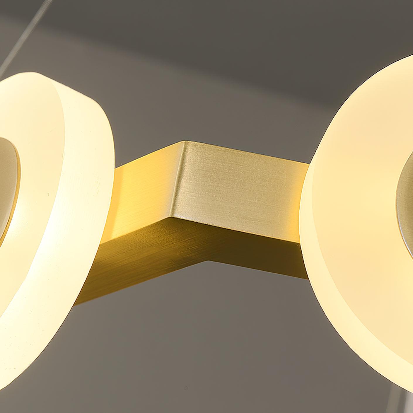 Elegant Swirl Chandelier - Contemporary Design with Adjustable Lightin